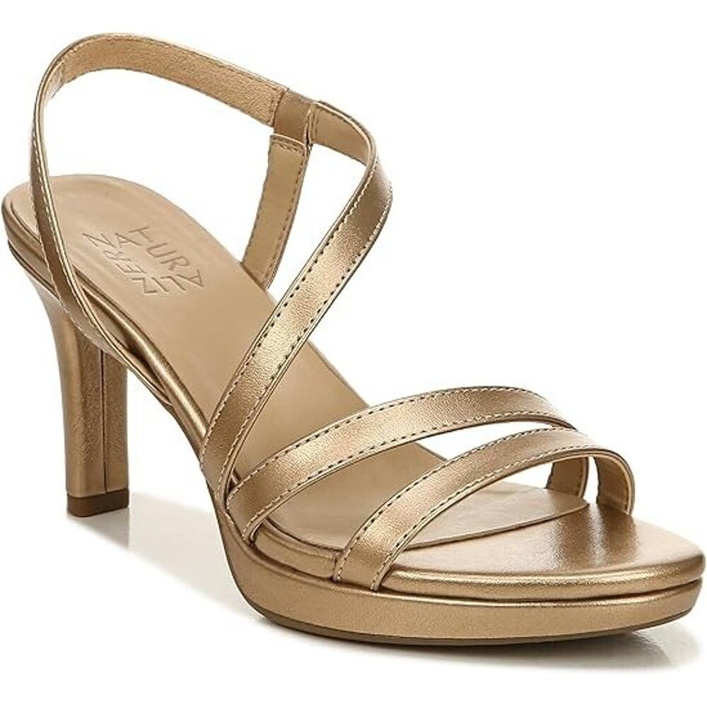 Naturalizer Metallic Gold Strappy Sandals